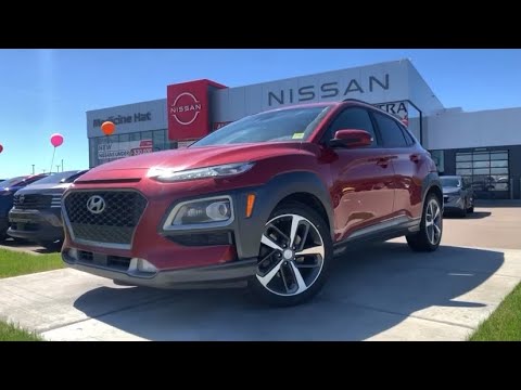 2020 Hyundai Kona 1.6T Ultimate AWD w/Red Colour Pack in Red for sale at Medicine Hat Nissan in Medicine Hat, AB