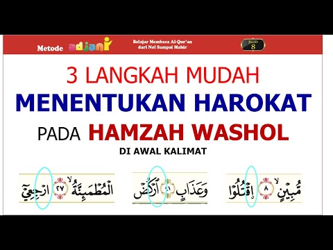 How to give harokat to hamzah washol