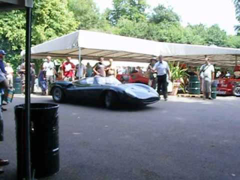 Jaguar XJ13 start up and drive!!! Goodwood!!! Amazing sound!!!