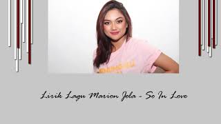 Marion Jola - So In Love  (Lyrics)