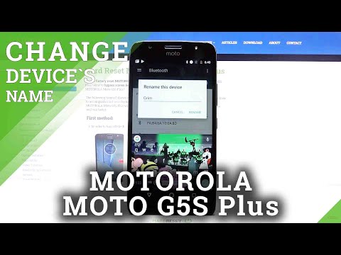 How to Rename Your Motorola Moto G5S Plus - Change Device Name