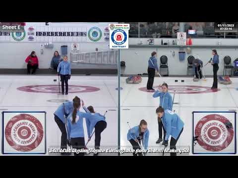 Melodie Johnston vs. Aili Chabot -- Draw 1 - Xplore U18 Girls Northern Ontario Provincials