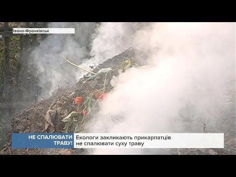 Екологи закликають прикарпатців не спалювати суху траву. ВІДЕО