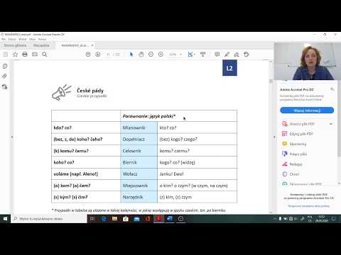 Kurs języka czeskiego - Lekcja 12 - Zarys odmiany rzeczowników