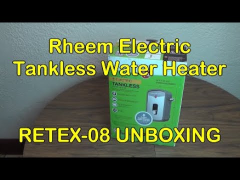 Rheem 8kW 240V Tankless Electric Water Heater video review thumbnail