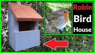 How to Make a Robin Nesting Box / Bird Box (Open Fronted)