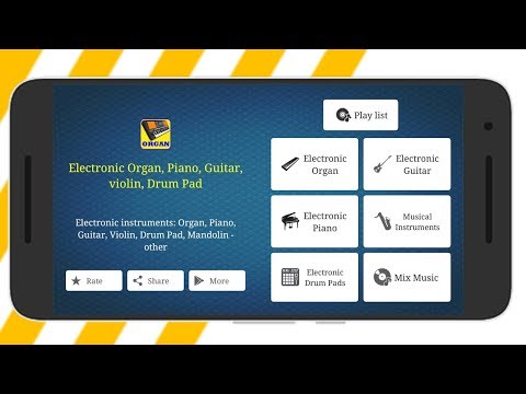 Organ, Piano, Guitar, Drum Pad Video