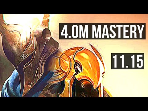 PANTHEON vs AZIR (MID) | 4.0M mastery, 1200+ games, 10/2/8 | KR Master | v11.15