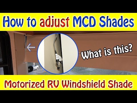 How to adjust MCD Shades - Windshield Motorized Shade