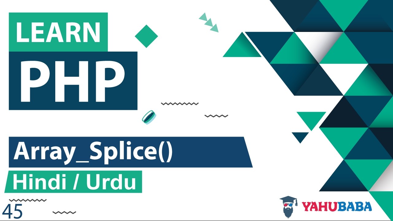 PHP Array_Splice Function Tutorial in Hindi / Urdu