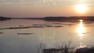 preview picture of video 'Ледоход на реке Ока'
