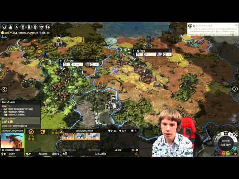 Endless Legend - Roving Clans vs 5 AI FFA #5  Impossible difficulty continents