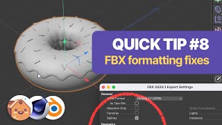 C4D | Quick Tip #8 - FBX formatting Fix for Blender!