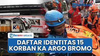 Daftar Lengkap 15 Korban Meninggal Kecelakaan KA Argo Bromo Tabrak KRL di Stasiun Bekasi Timur