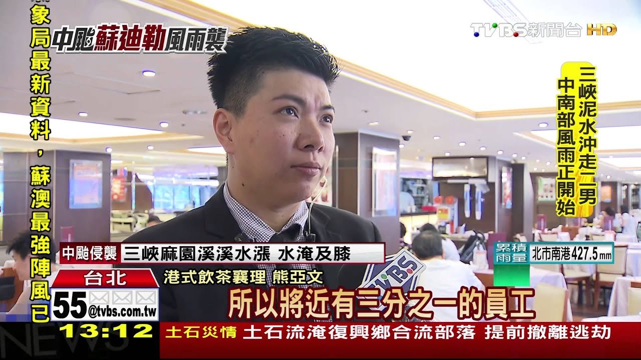 冷清!颱風來襲餐廳沒開 民眾撲空找嘸「吃的」