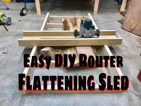 Making A Easy DIY Router Flattening Sled