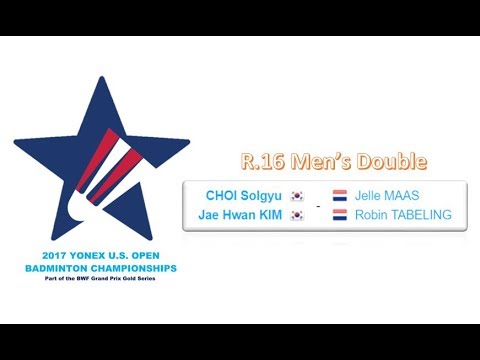Badminton US Open GPG 2017 : Jelle Maas/Robin Tabeling versus Sol Gyu Choi/Jae Hwan Kim
