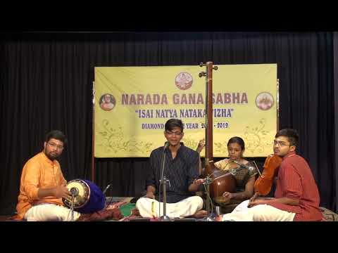 Adityanarayanan | Carnatic Vocal | Isai Natya Nataka Vizha 2018 | Narada Gana Sabha
