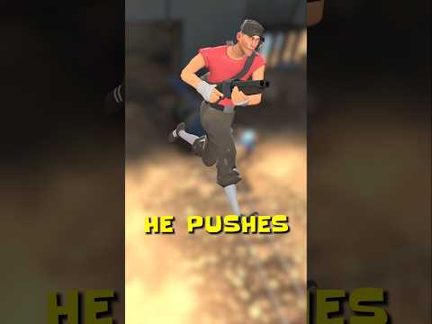 Why does the Scout push the cart faster than the others?  #tf2