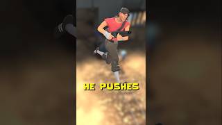 Why does the Scout push the cart faster than the others?  #tf2