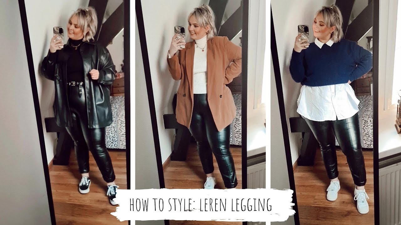 HOW TO STYLE: LEREN LEGGING // CURVY FASHION STYLING TIPS // Hilde van Loenhout