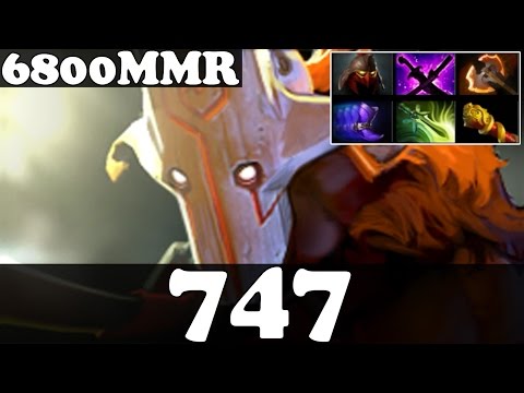 Dota 2 - 747 6800 MMR Plays Juggernaut vol 4 - Ranked Match Gameplay