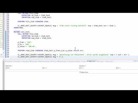 ABAP Unit Test - Blended Learning System