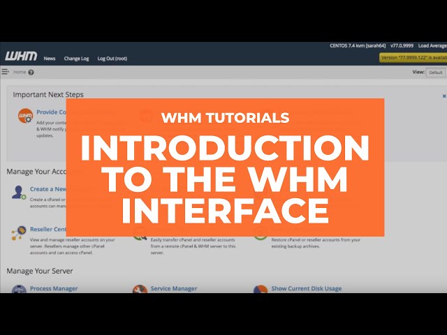 Whm Screenshots WHM Pricing, Features & Reviews 2022 - Free Demo