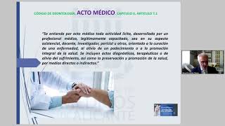 #02 CHARLAS DE DEONTOLOGÍA DEL COMA ONLINE   La telemedicina en el acto médico   DR  MANUEL FERNÁNDE