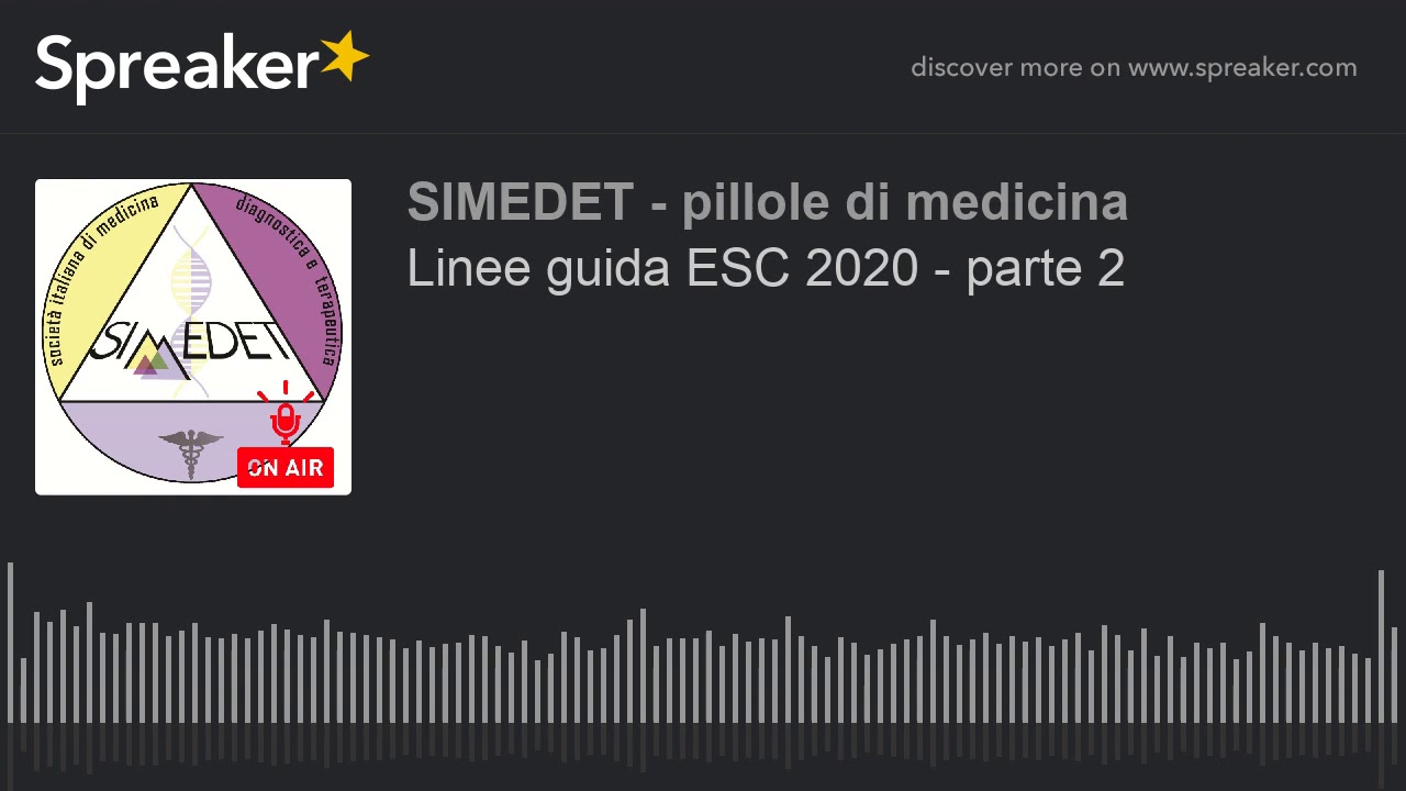 Linee guida ESC 2020 - parte 2