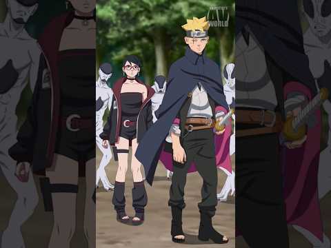 BORUTO and SARADA vs CODE - Boruto 2 season chapter 81 #boruto #sarada #naruto #anime #code #shorts