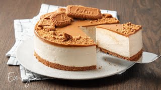 No-Bake No-Gelatine Lotus Biscoff Cheesecake | Emojoie