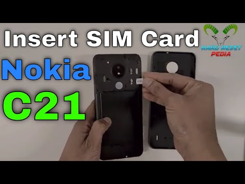 Nokia C21 Insert The SIM Card