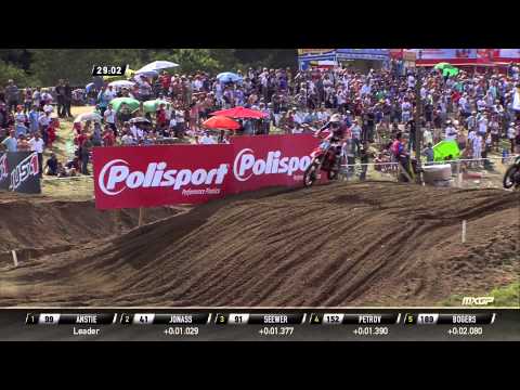 Petar Petrov passes Pauls Jonass MXGP of Belgium 2015