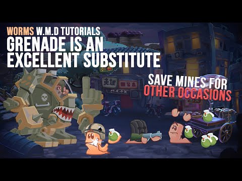 Grenade's an Excellent Substitute💣| Tips, Tricks & Tactics🧭| Worms WMD Tutorials🎥