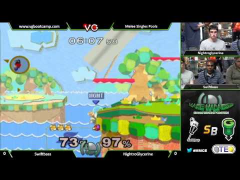 Mass Madness CE - Swiftbass (Fox, Marth) Vs NightroGlycerine (Falco) SSBM Pools