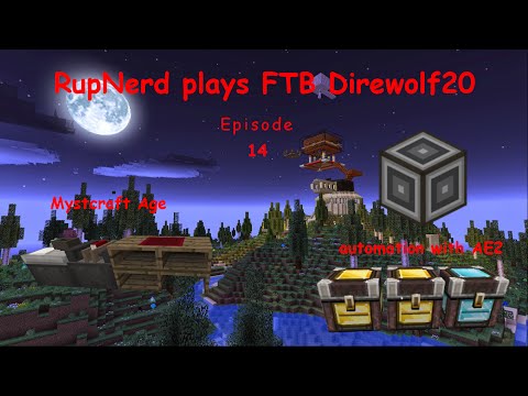 Direwolf20 1.7.10 - S01 - E14 - Mystcraft Quarry Age & AE2 automation