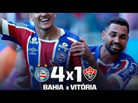 Bahia 4x1 Vitoria - melhores momentos e gols - campeonato brasileiro 22/07/2018