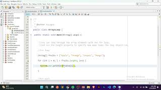 Java Part 23 -  Array Loops for begginers
