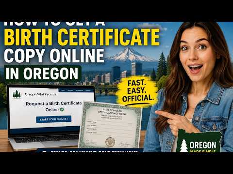 Oregon State Birth Certificate Order Form