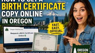 How to get a birth certificate copy online in Oregon