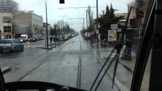 France tramway cab ride video.