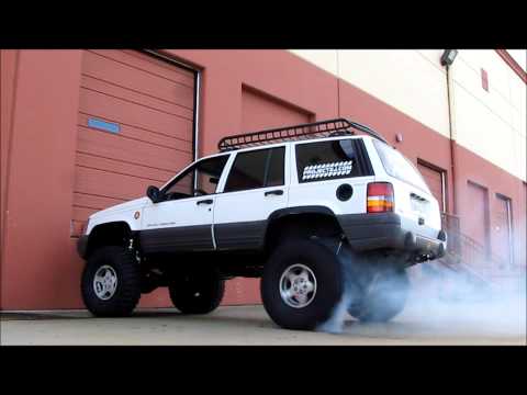 Jeep Grand Cherokee 4x4 Project ZJ Part 41 V8 2WD Burnout 35 Inch Goodyear MTR Kevlar