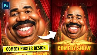Create Funny Caricature Poster in Photoshop