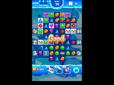 Jewel Pop Mania:Match 3 Puzzle Level 160 ( Ice Cream Town Episode ) - Walkthrough ( No Booster )