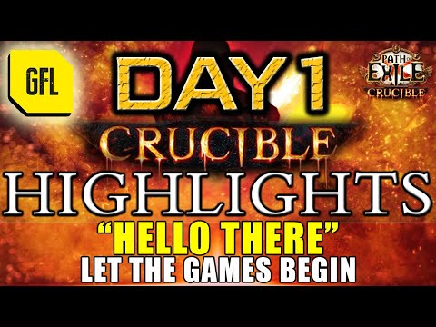 Path of Exile 3.21: CRUCIBLE DAY # 1 Highlights RaizQT'S CURSE, "HELLO THERE", LET THE GAMES BEGIN!
