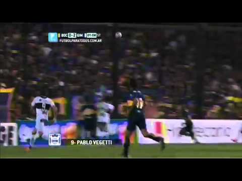 Gol de Vegetti  Boca 0   Gimnasia 2  Fecha 19  Torneo primera División 2014  FPT