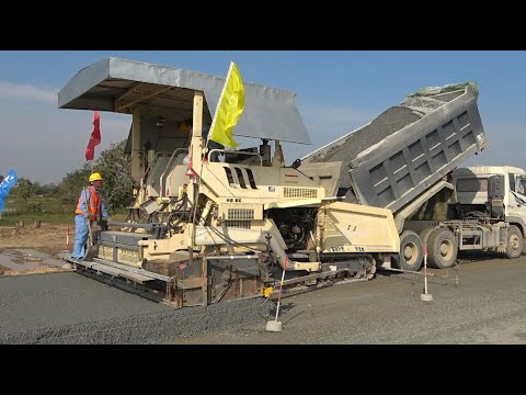 Incredible Modern Road Construction Machines Technology - Road Paving Machine