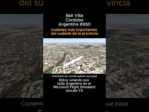 Bell Ville, Cordoba desde el Microsoft Flight Simulator #bellville #cordoba #msfs #joaha45