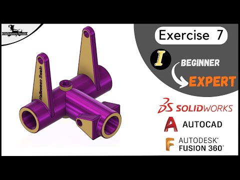 Exercise 7 | Beginner to Expert | Fusion 360 | AutoCAD  | SolidWorks | #halloweenswain#fusion360#3d